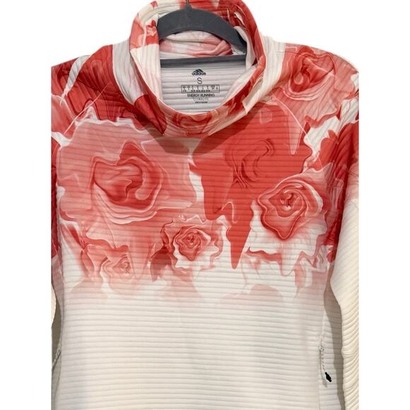 Adidas Women’s S White Orange Climalite Pullover Sweatshirt Running Top Gym - Picture 3 of 10